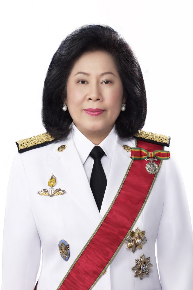 รองศาสตราจารย์ ดร.ทัศนา บุญทอง ชุดเต็มยศพื้นหลังสีขาว